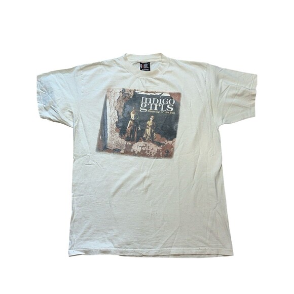 Vintage 1997 Indigo Girls Album Promo T-shirt "Shaming of the Sun" Double Sided - Picture 1 of 8